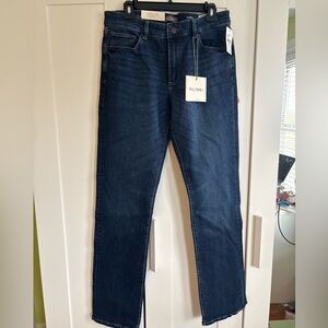 DL1961 Men’s Deep Indigo Russel Slim Straight Cohen Jeans, 33x34”